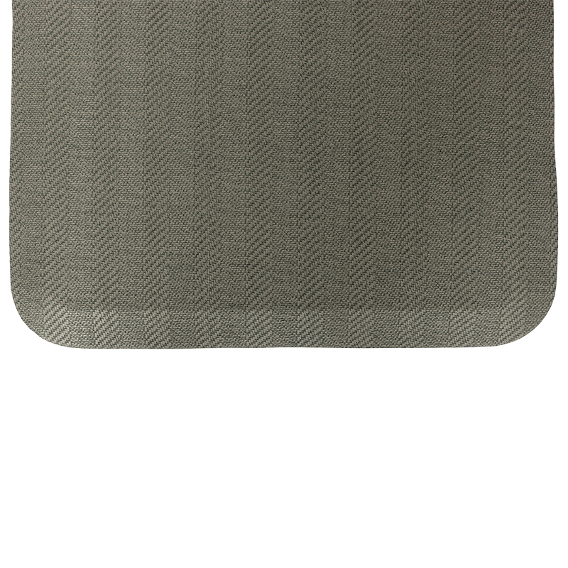 FLATMat w/ Beveled Edge, Woven Pattern 24" x 70" x 3/4", Cool Gray