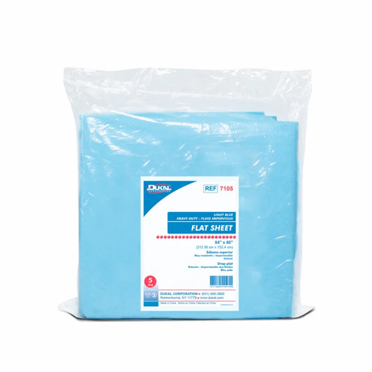 Disposable Fitted Sheet 74" x 30" x 22", Light Blue