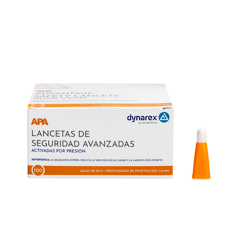 Advantage Pressure Activated Safety Lancets - Sterile Code: 7134
