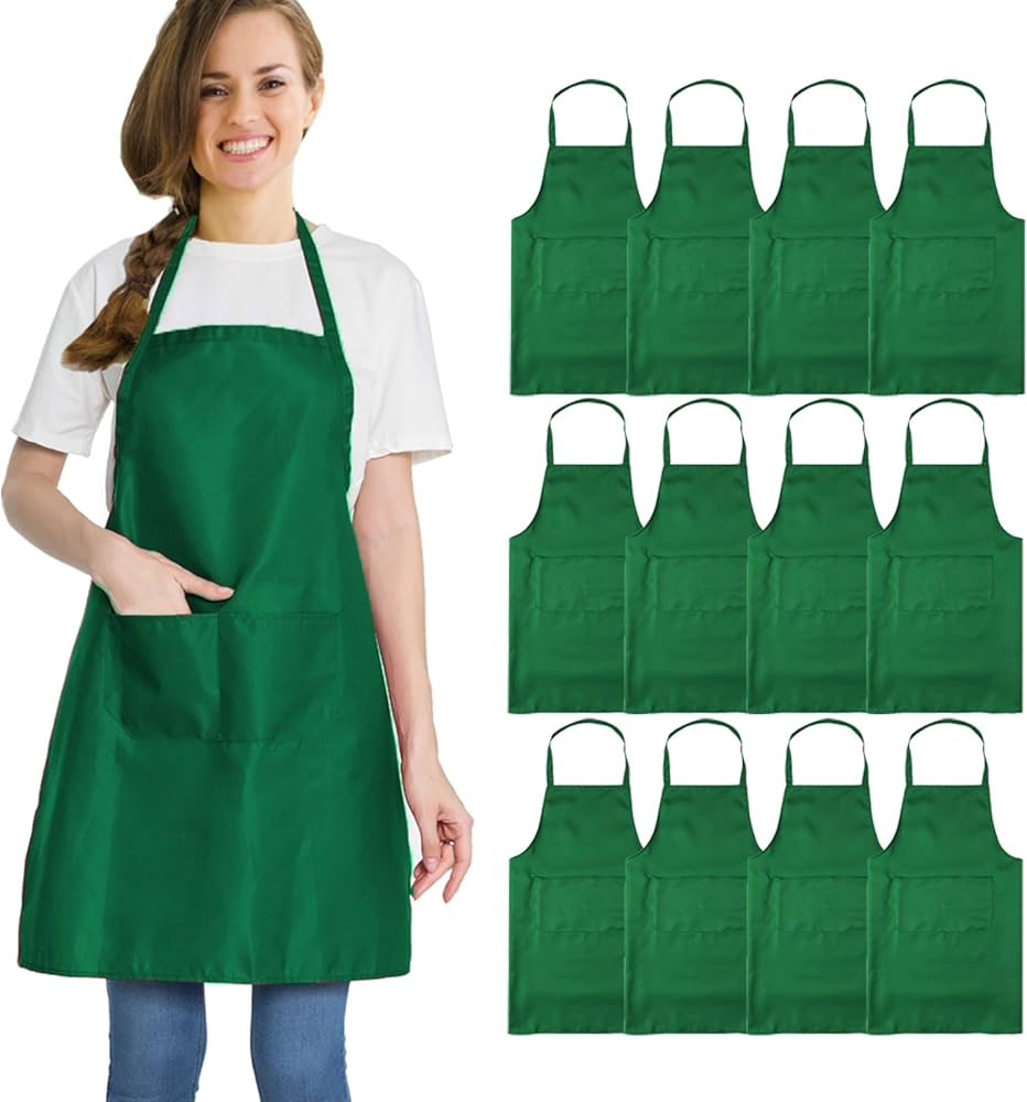 QUICK DROP APRON - .25 mm   Lead Free with Collar  24X38 Hunter Green - Medium