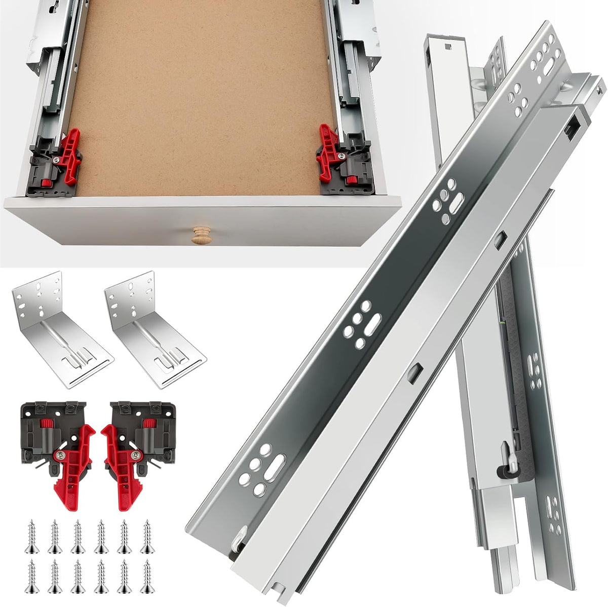Accucold Interior full-extension slide-out drawer with brackets for use inside any ACR1717 or ACR1718 refrigerator