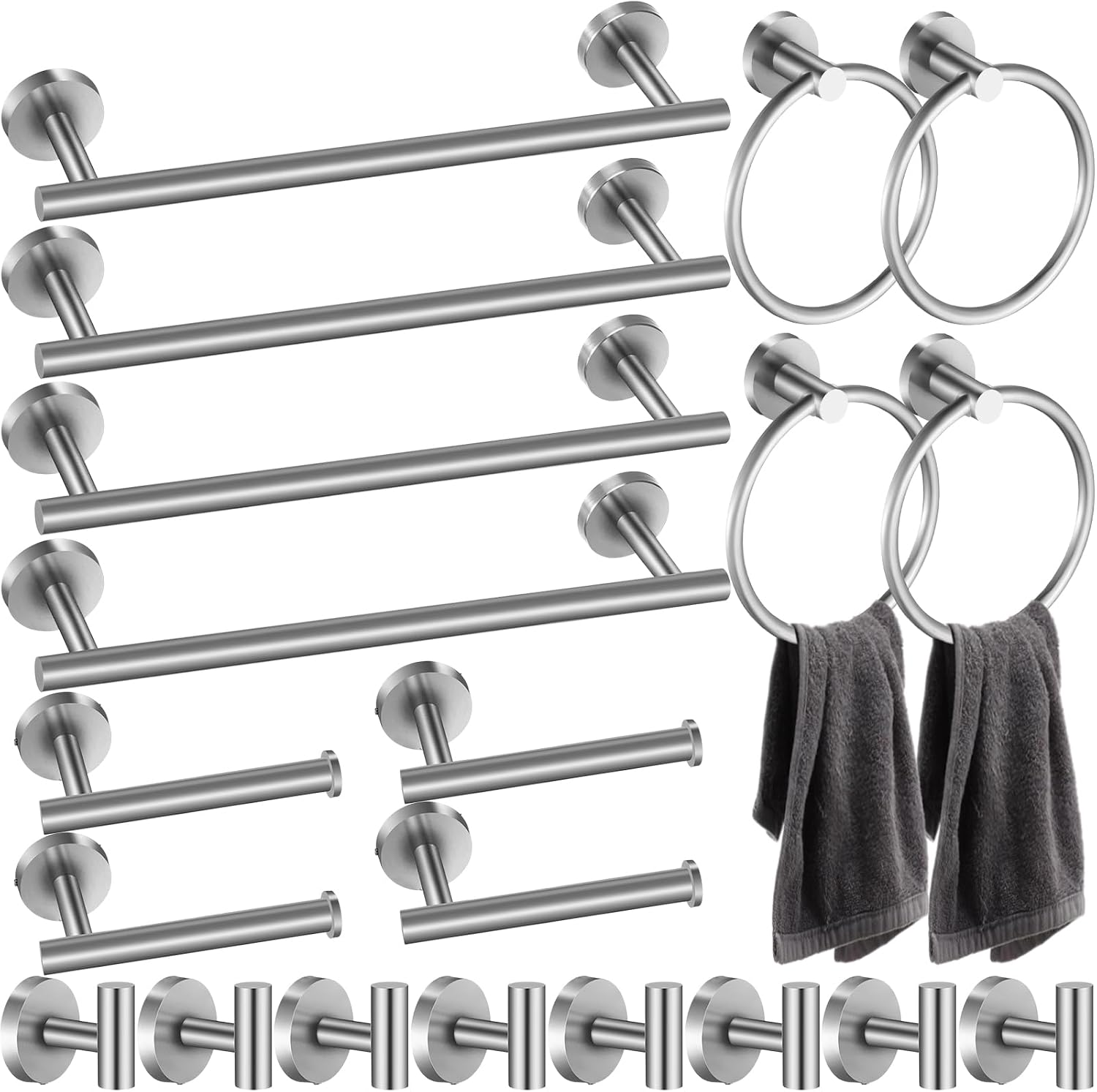 Accucold Stainless steel towel bar handle set Main image