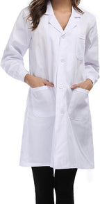 White Lab Coat with Pockets