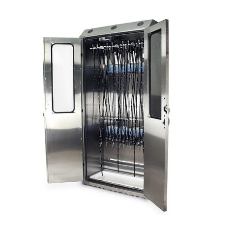 Harloff SureDry Stainless Steel 24" Wide Scope Drying Cabinet with Dri-Scope Aid® Internal Lumen Drying System.