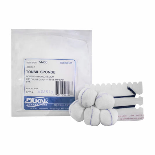 Sterile Tonsil Sponges 7/8"