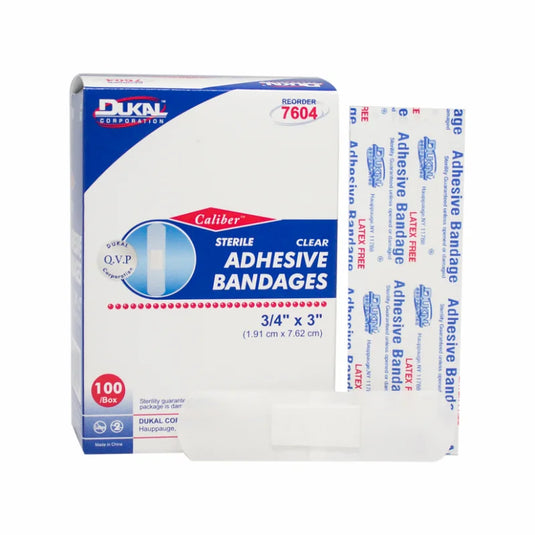 Sterile Sheer Adhesive Bandages 3/4" x 3"