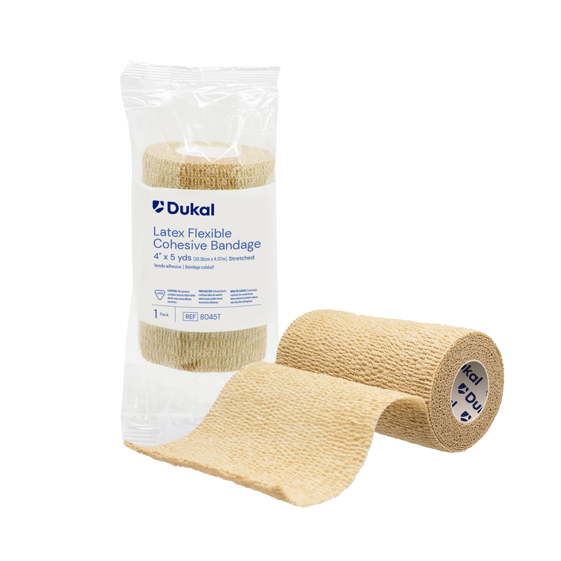 Non-Sterile Cohesive Bandage 4" x 5 yd, Tan - 8045T