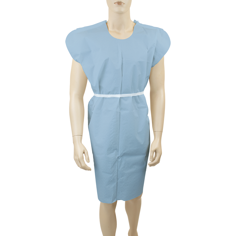 Exam Gown 3 Ply T/P/T Universal Blue
