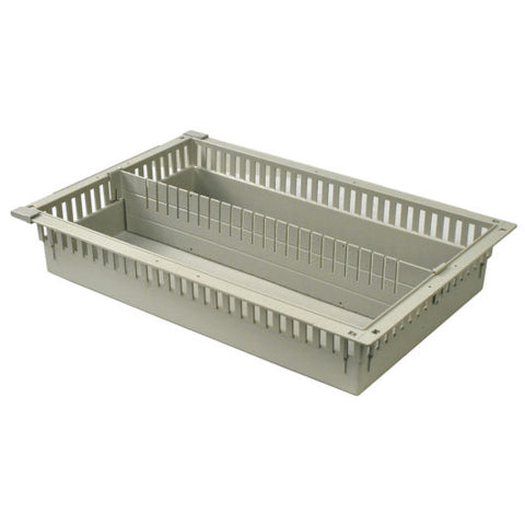 Harloff 4″ Tray for MedStor Max Cabinets, One Long Divider, 81031-1