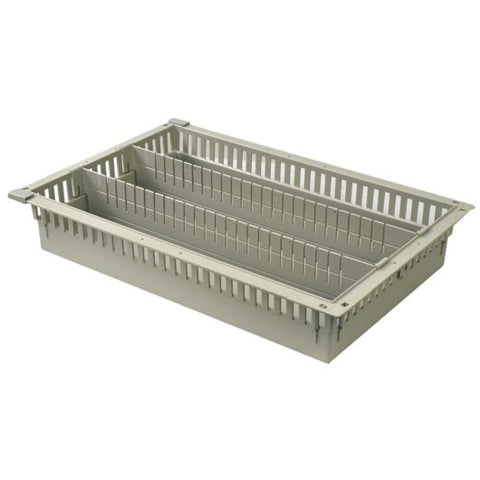 Harloff 4″ Tray for MedStor Max Cabinets, Two Long Dividers, 81031-3