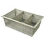 8 inch Exchange Tray, Solid Sides, Flex Module ABS Gray, with 2 ea. 81037 Long Divider and 2 ea. 81039 Pull Out Stoppers