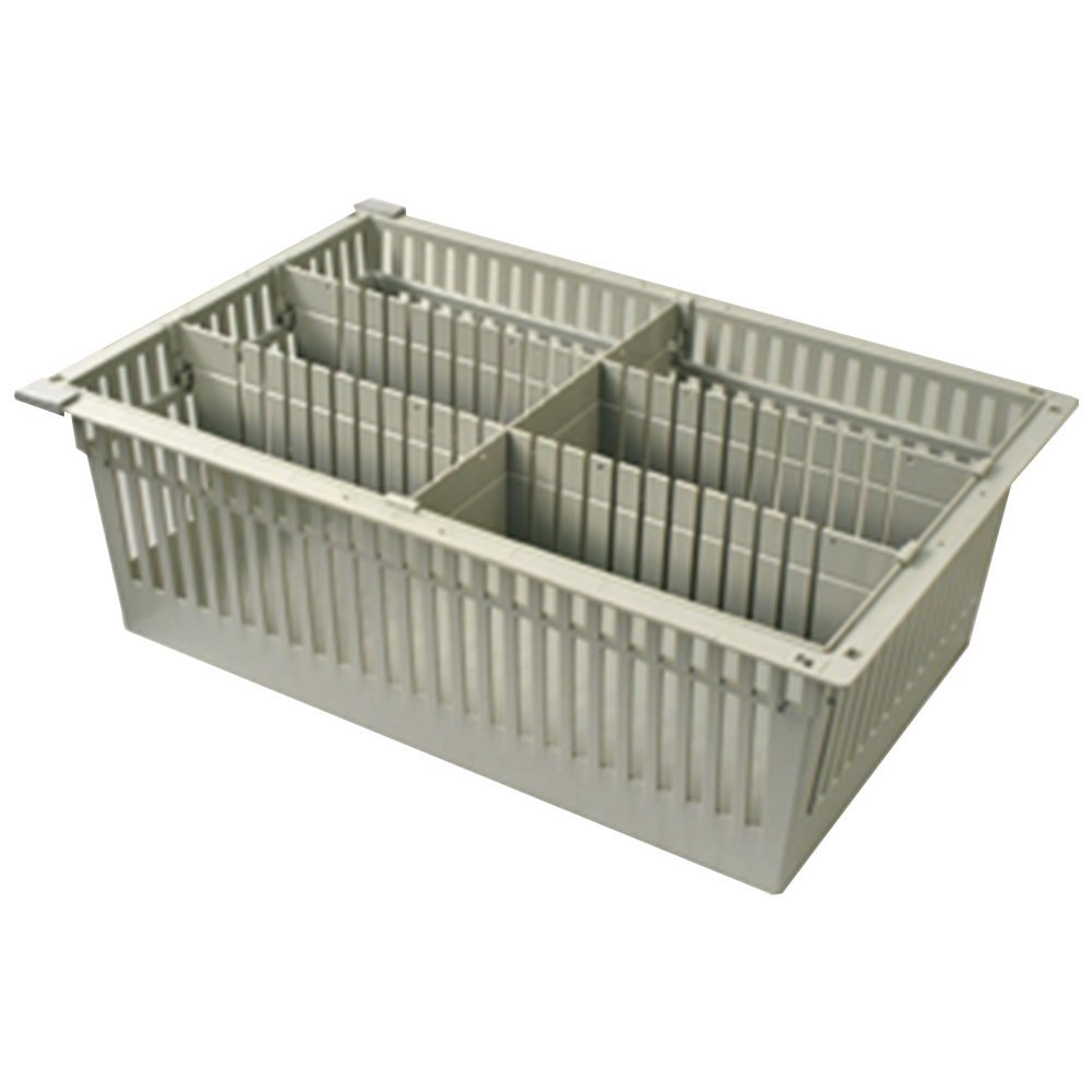 8? Tray for MedStor Max Cabinets, One Short and Two Long Dividers, 81032-6