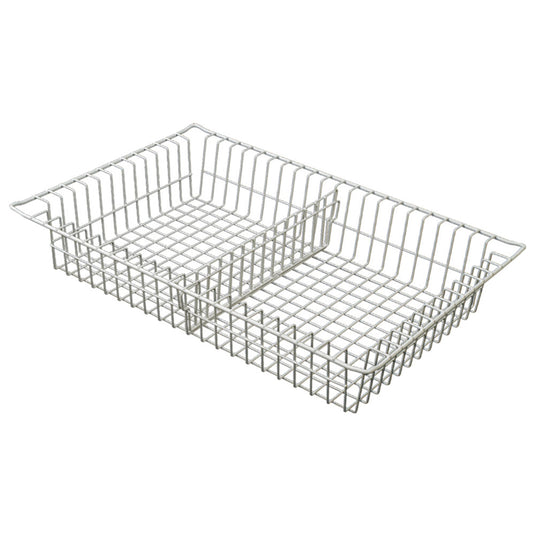 3″ Wire Basket for MedStor Max Cabinets, One Short Divider, 81070-2