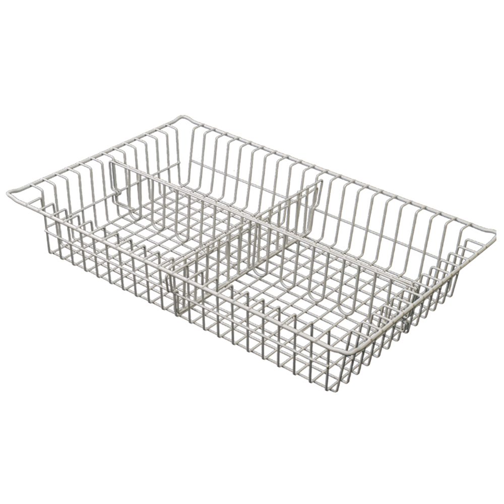 3? Wire Basket for MedStor Max Cabinets, One Short and One Long Divider, 81070-3