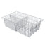 5? Wire Basket for MedStor Max Cabinets, One Short and One Long Divider, 81071-3