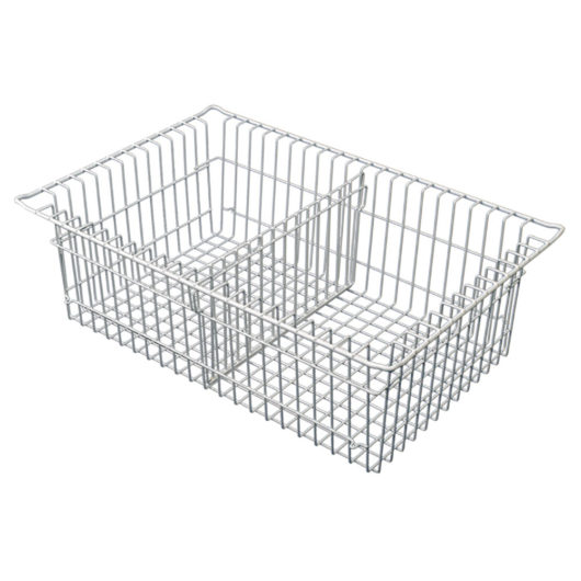 Harloff 8″ Wire Basket for MedStor Max Cabinets, One Short Divider, 81072-2