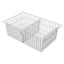 8? Wire Basket for MedStor Max Cabinets, One Short Divider, 81072-2