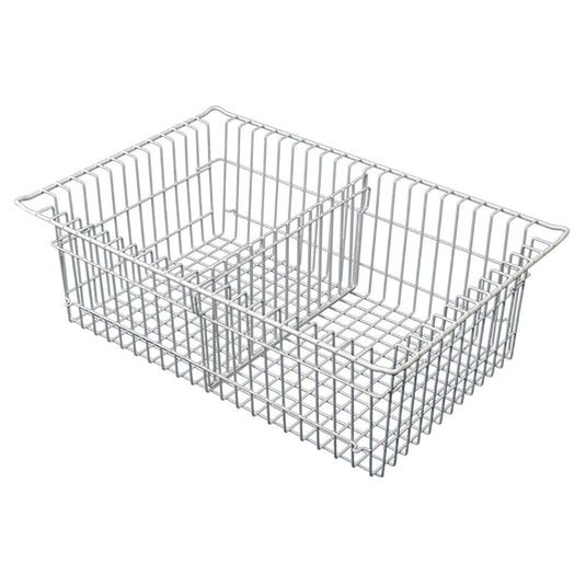 8″ Wire Basket for MedStor Max Cabinets, One Short Divider, 81072-2