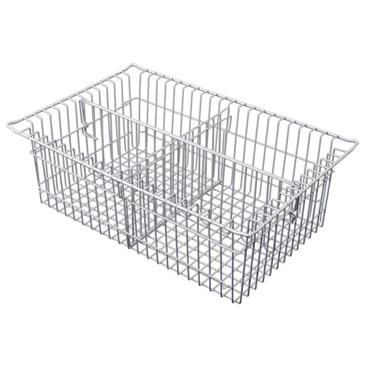 8″ Wire Basket for MedStor Max Cabinets, One Short and One Long Divider, 81072-3