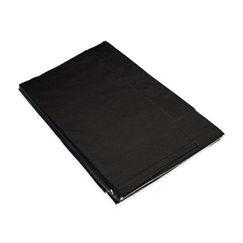Drape Sheets, 40" x 90", 2 Ply, Black, PP/PE