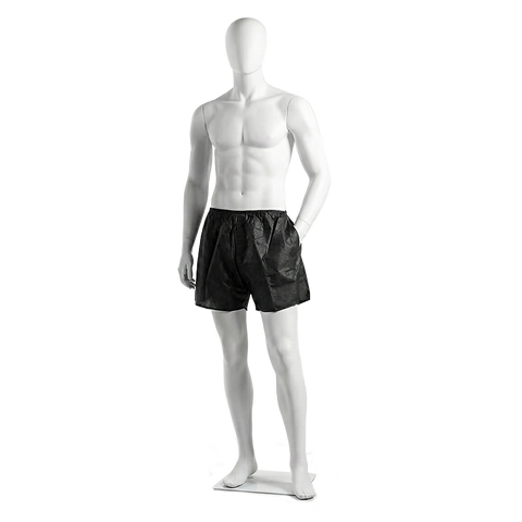 Exam Shorts, Disposable, Black, one size fit most