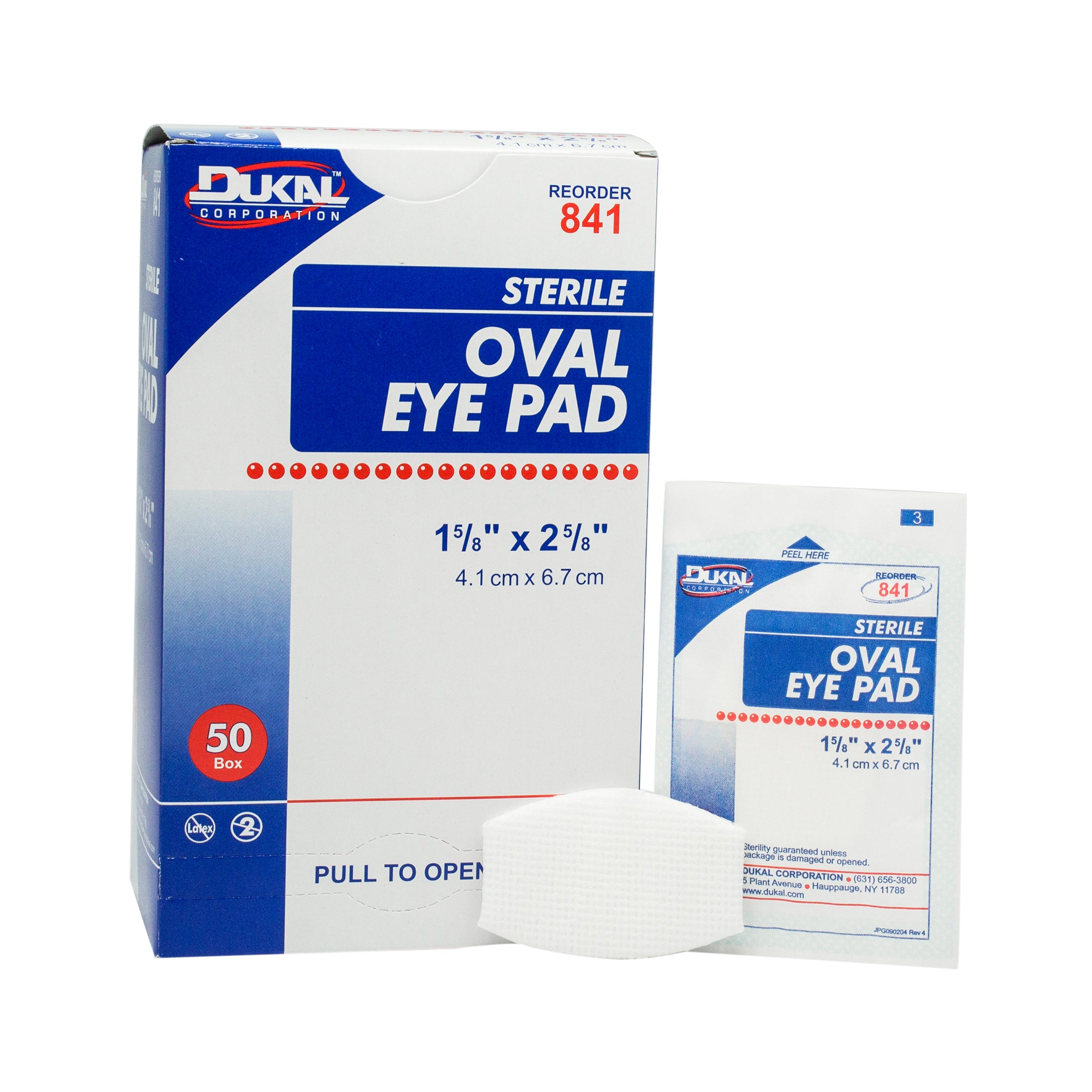 Sterile Eye Pad 1-5/8" x 2-5/8" - 841