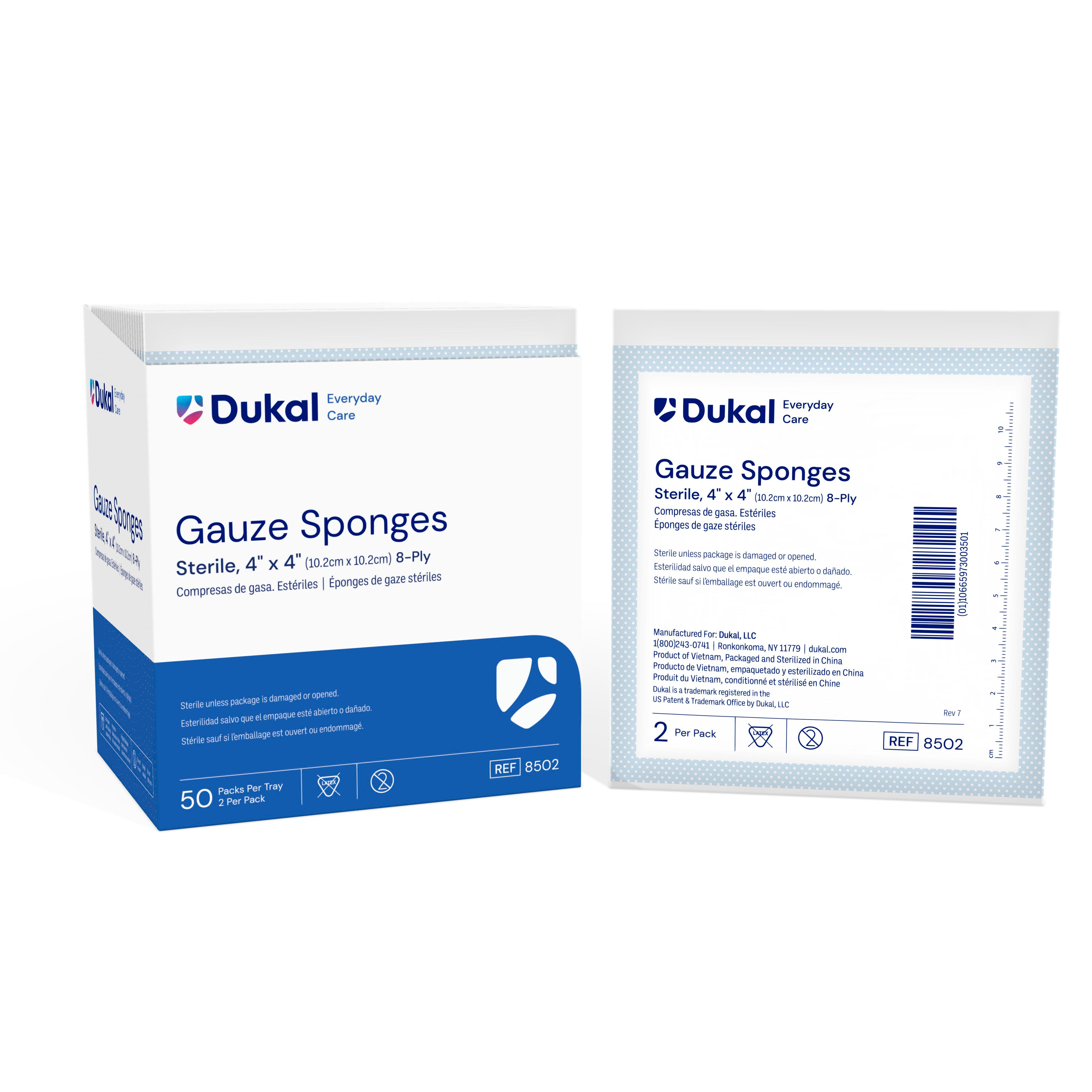 Sterile Basic Care Gauze Sponge 4" x 4" 8-Ply