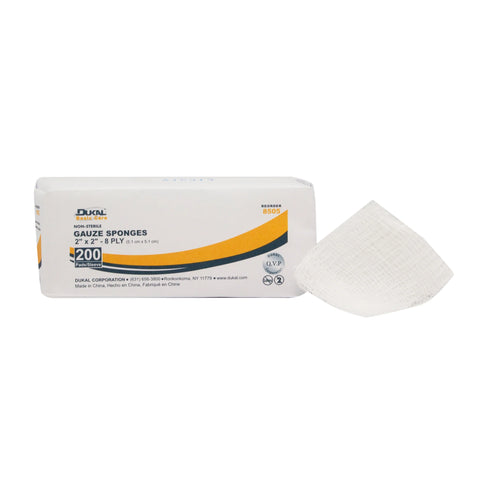 Non-Sterile Basic Care Gauze Sponge 2" x 2" 8-Ply