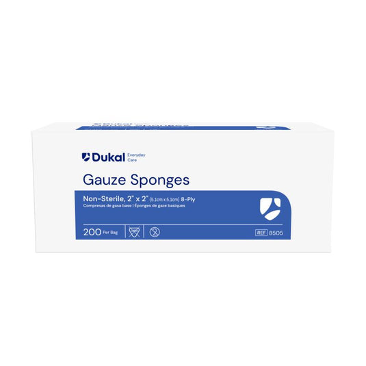 Everyday Care Non-Sterile Gauze Sponge, 8-Ply, 2" x 2"