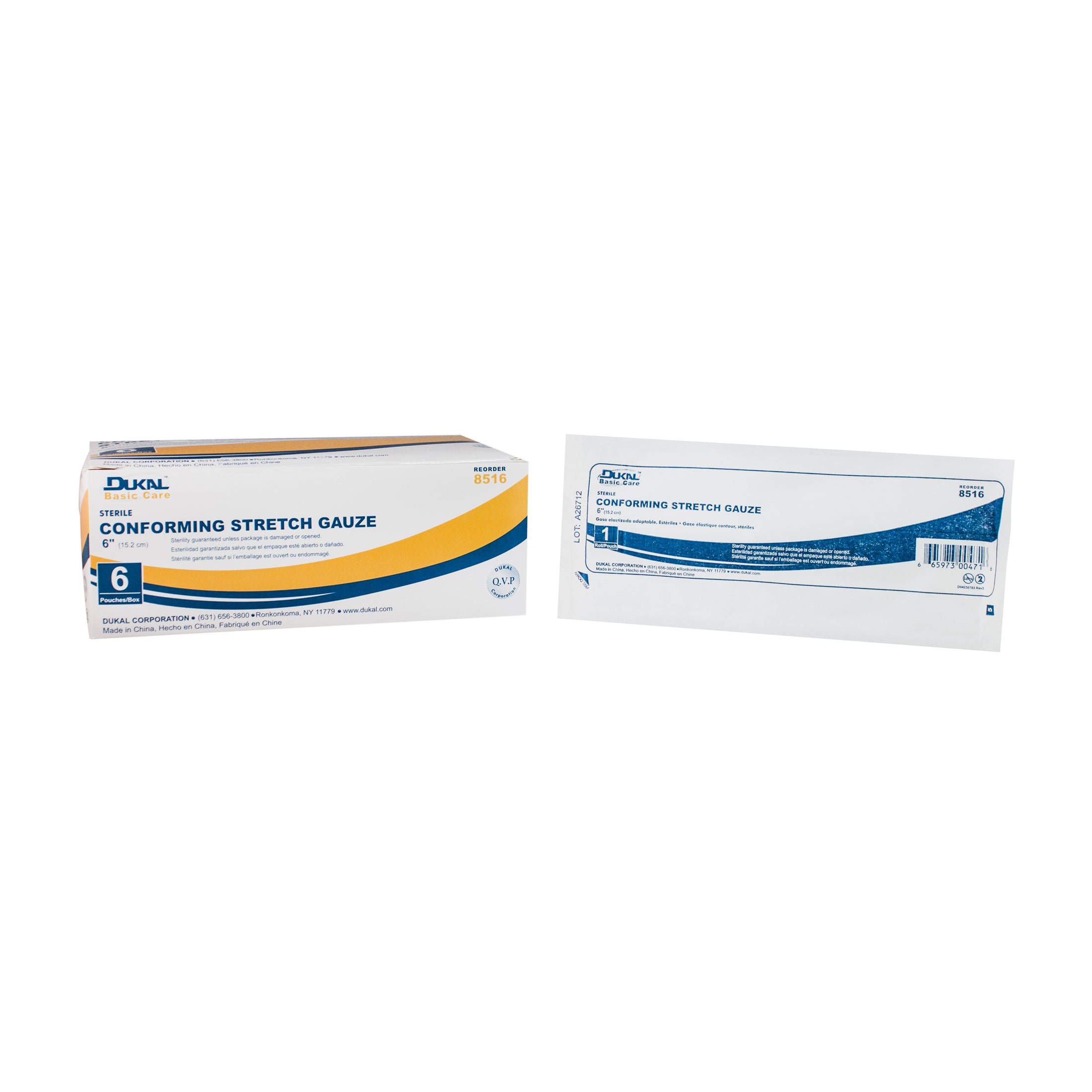 Sterile Basic Care Conforming Stretch Gauze 6"