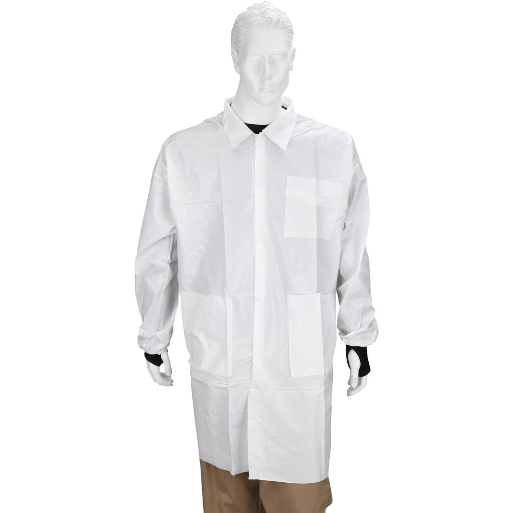 White Lab Coat with Pockets