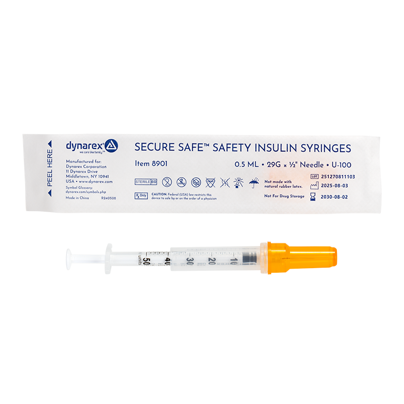 Dynarex SecureSafe Safety Insulin Syringe (Case)