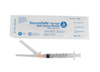SecureSafe Syringe with Safety Needle, Luer Lock - 3 cc