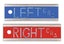 "Elite" Cassette Markers Right & Left 1/2", Custom 2 Initials (1/4") per set (Must include custom info when ordering)