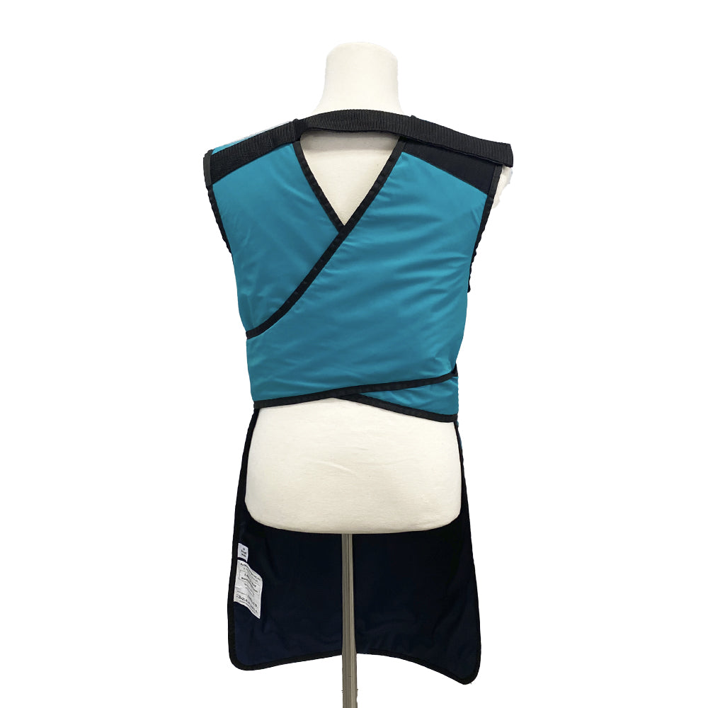 QUICK DROP APRON - .25 mm   Lead Free with Collar  24X38  Teal - Medium Main image
