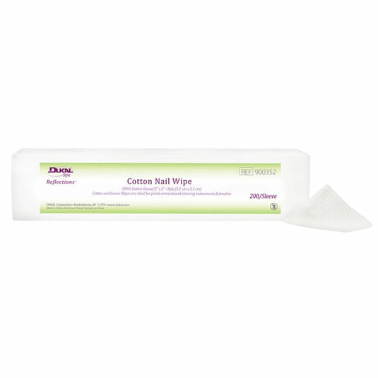 Cotton Nail Wipes 2" x 2", 8-Ply