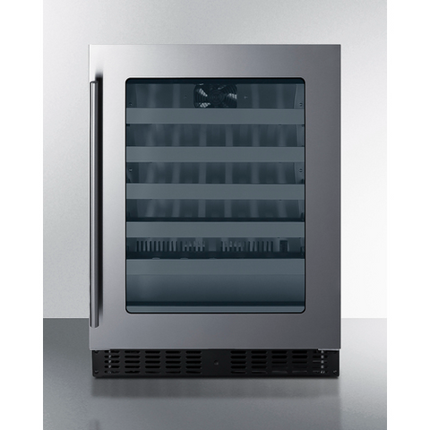 Accucold Shallow 18" deep 24" wide undercounter wine cellar (Model SDHW2442PNR)