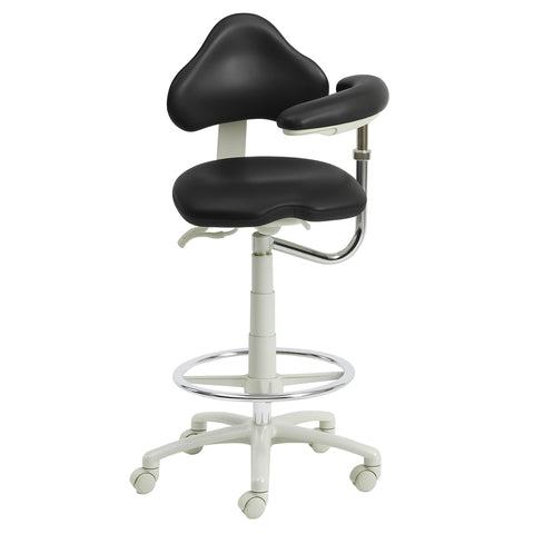 Brewer 9120BL Dental Assistant Stool - Left Support | UltraLeather - Custom Color