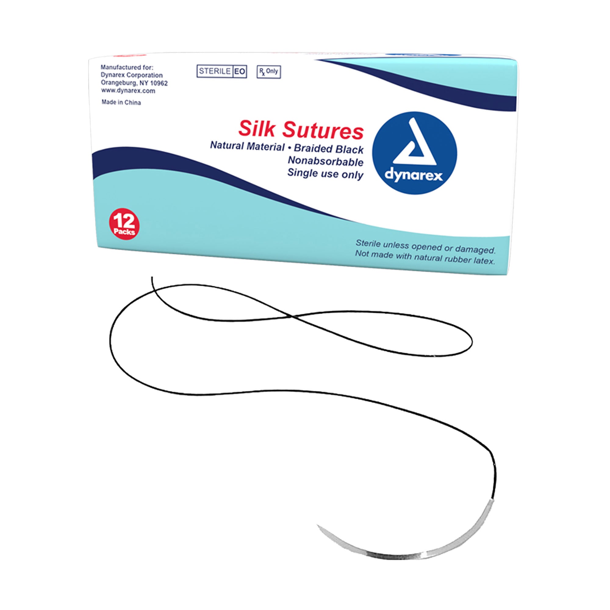Braided Black Silk Sutures - Non Absorbable Code: 9143