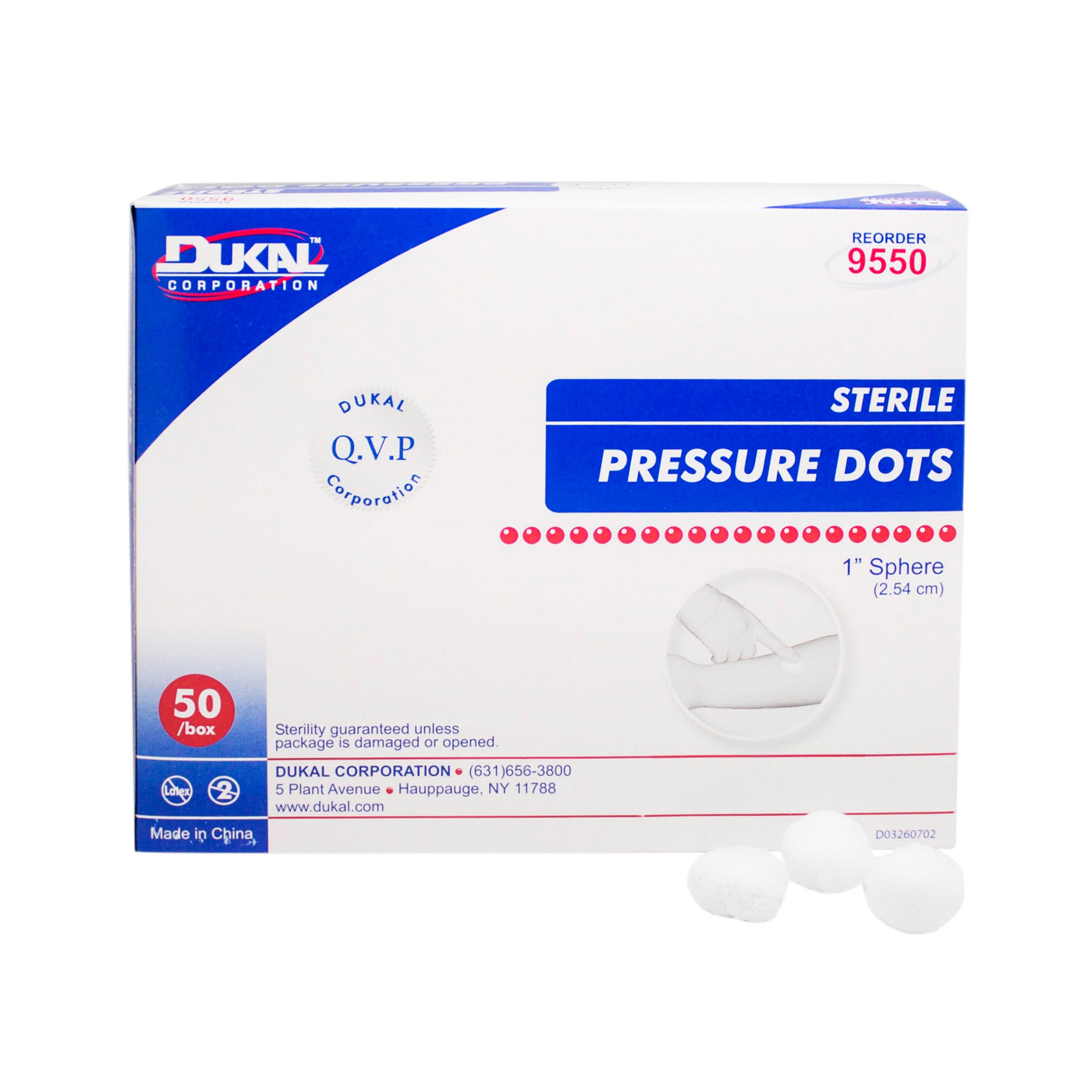 Sterile Pressure Dots 1" - 9550 Main image