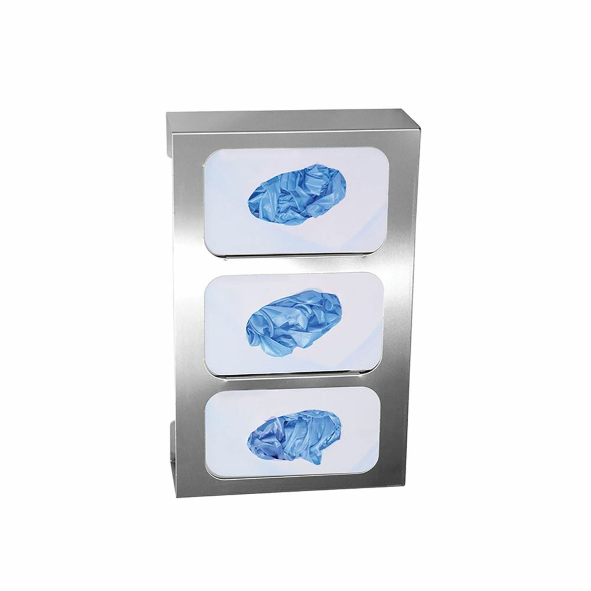 Glove Box Dispenser Triple Vert/Horiz Stainless Steel