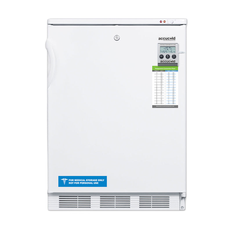 Frost-free built-in undercounter all-freezer for residential use, with factory installed icemaker, panel-ready door, and Main image
