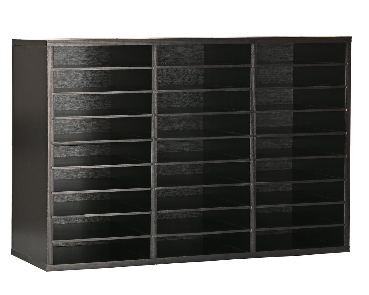 Alpine Wooden 27 Compartment Literature Organizer