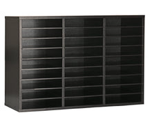 Wooden 27 Compartment Literature Organizer
