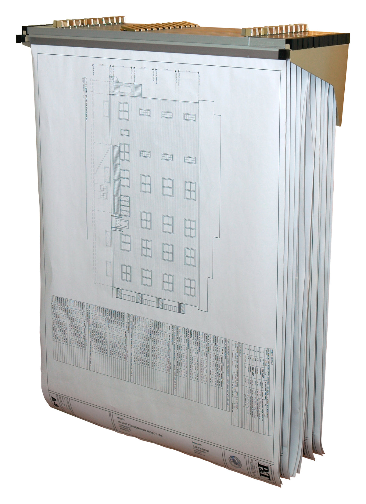 Drop/Lift Wall Rack for Blueprints