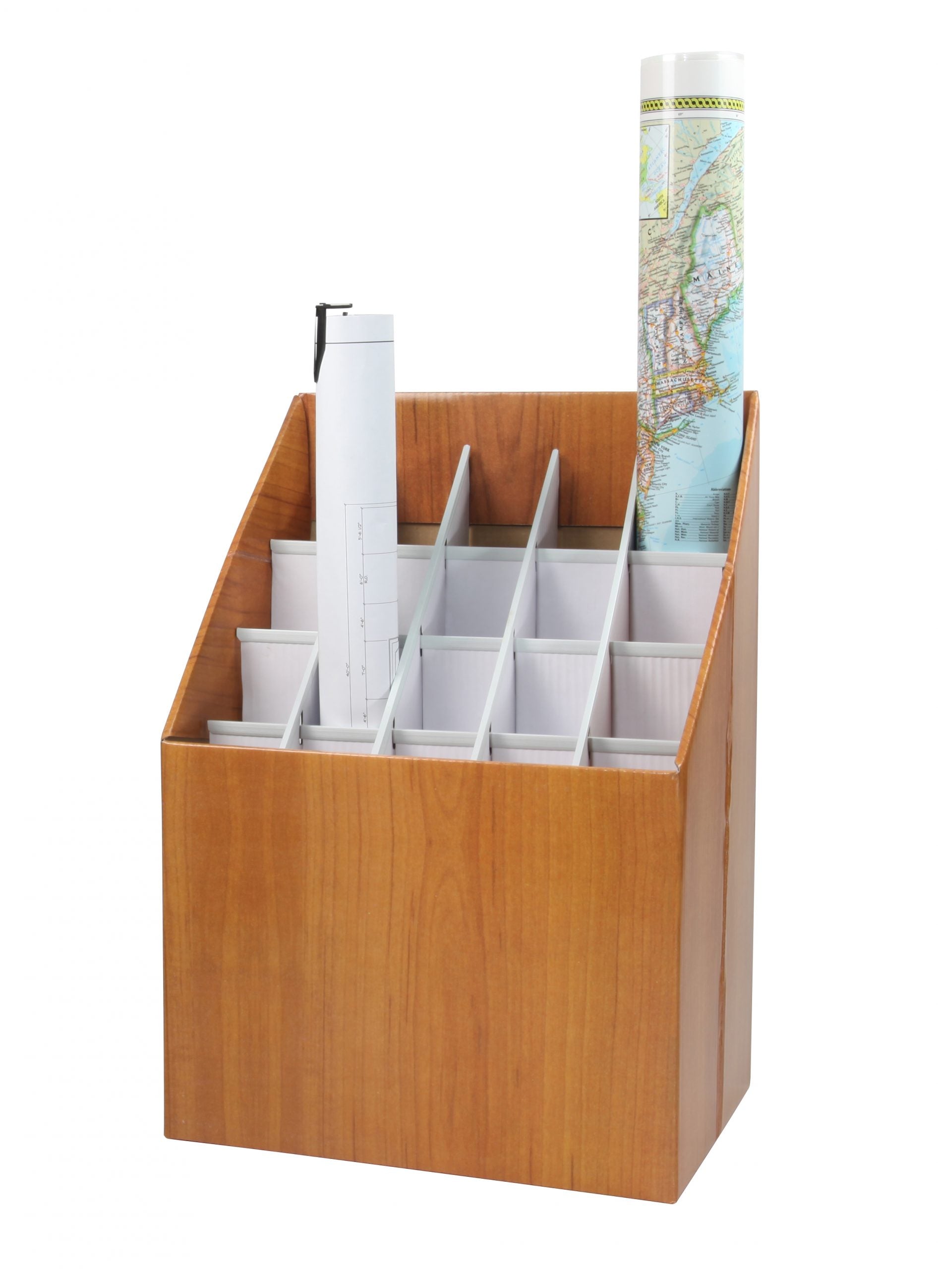 20-Slot Upright Roll file Corrugated Box Main image
