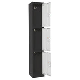 72" H x 12" W Triple Tier Steel Storage Locker with Digital Lock,