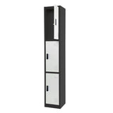 72" H x 12" W Triple Tier Steel Storage Locker with Digital Lock,