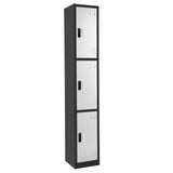72" H x 12" W Triple Tier Steel Storage Locker with Digital Lock,