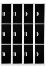 72" H x 12" W Triple Tier Steel Storage Locker with Digital Lock,